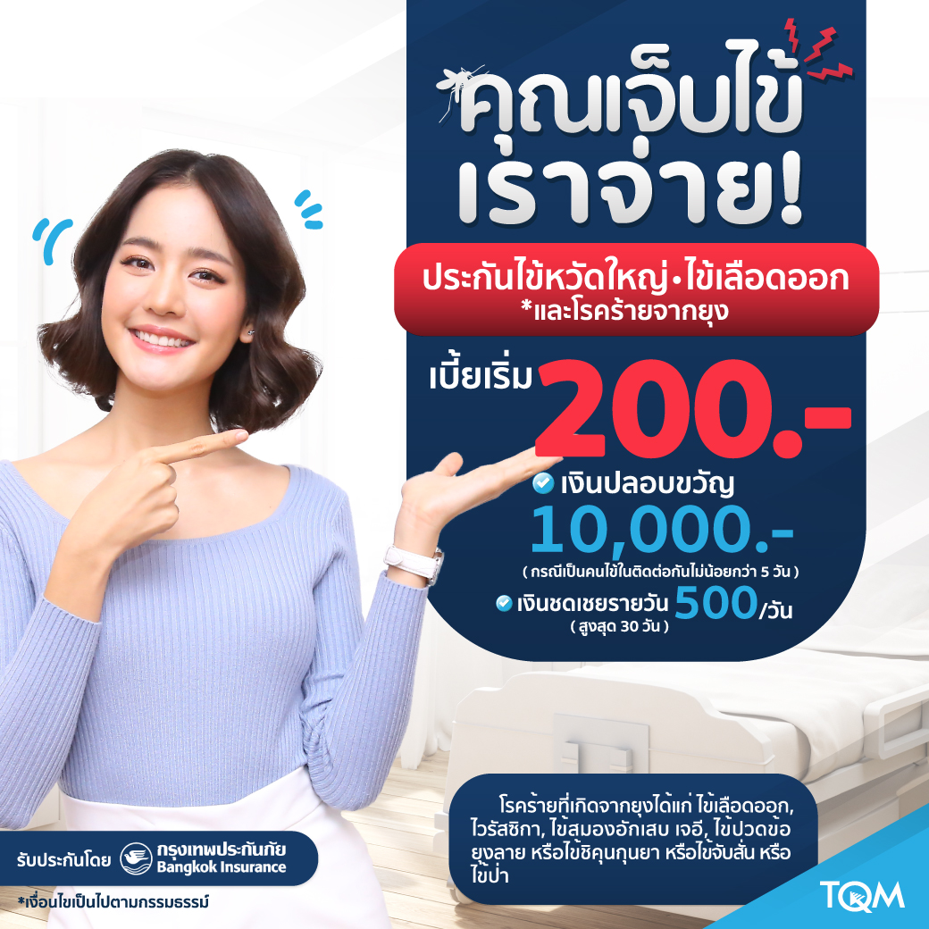 ประกันไข้หวัดใหญ่ ไข้เลือดออก และโรคร้ายจากยุง