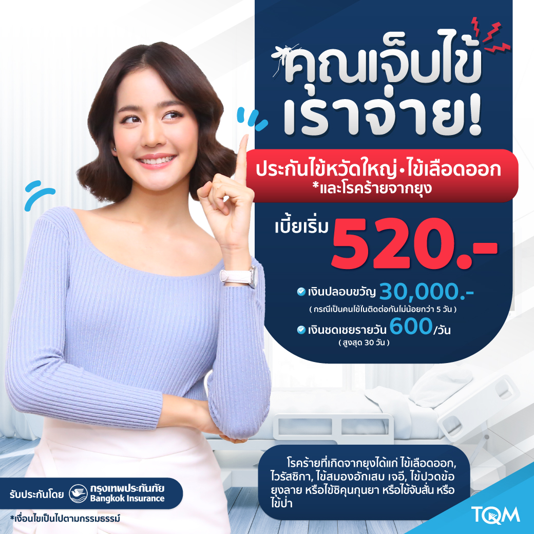 ประกันไข้หวัดใหญ่ ไข้เลือดออก และโรคร้ายจากยุง