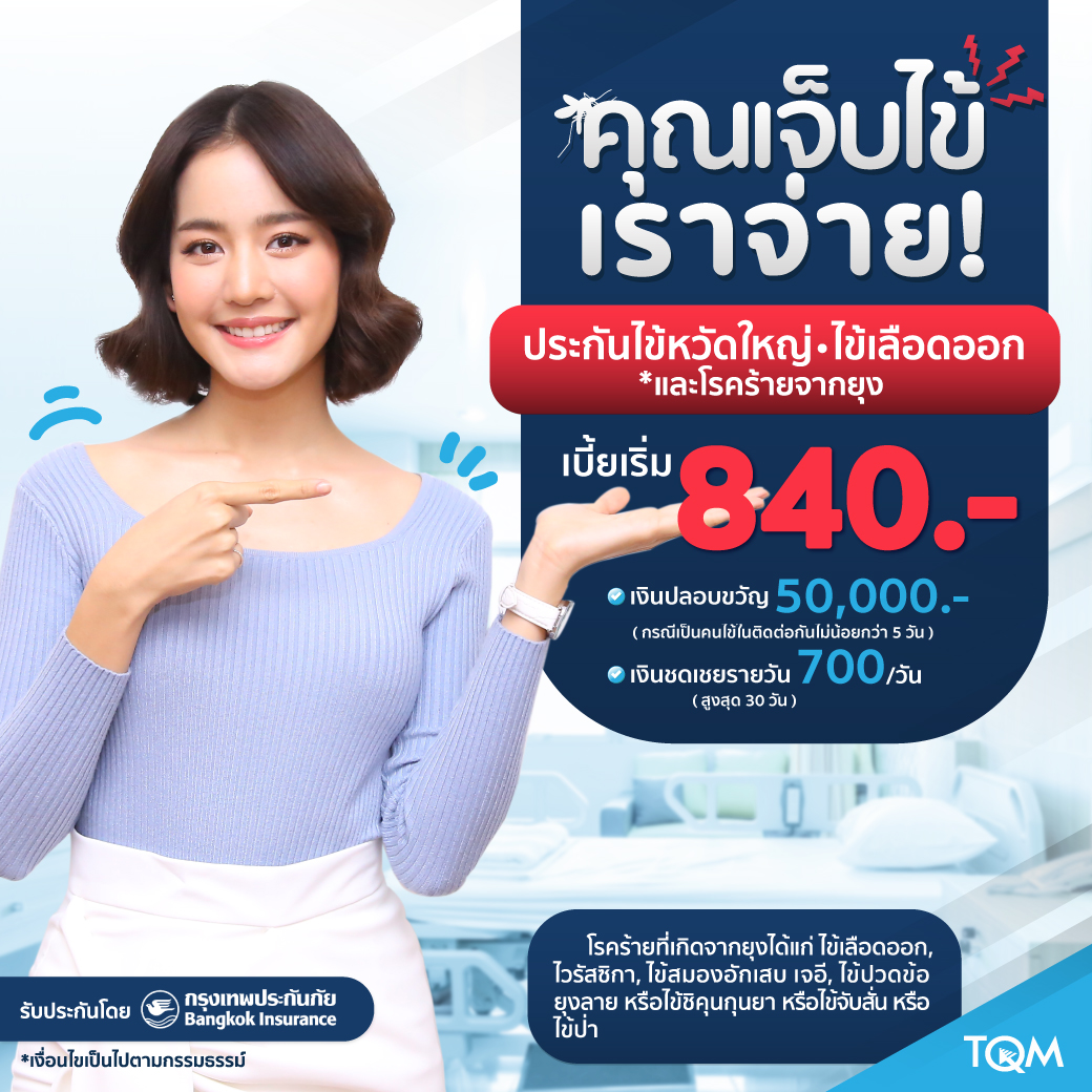 ประกันไข้หวัดใหญ่ ไข้เลือดออก และโรคร้ายจากยุง
