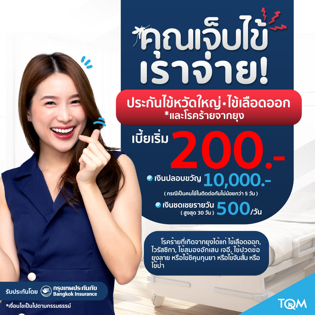ประกันไข้หวัดใหญ่ ไข้เลือดออก และโรคร้ายจากยุง