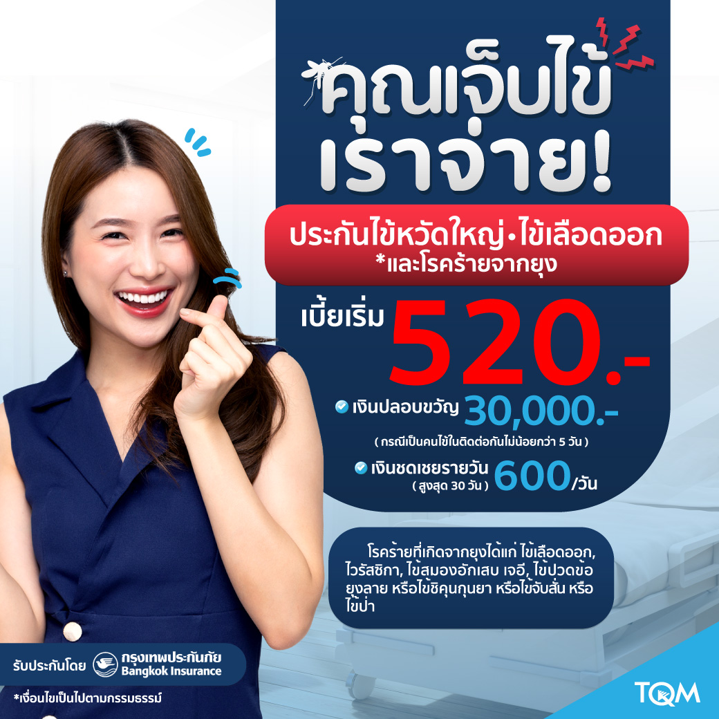 ประกันไข้หวัดใหญ่ ไข้เลือดออก และโรคร้ายจากยุง