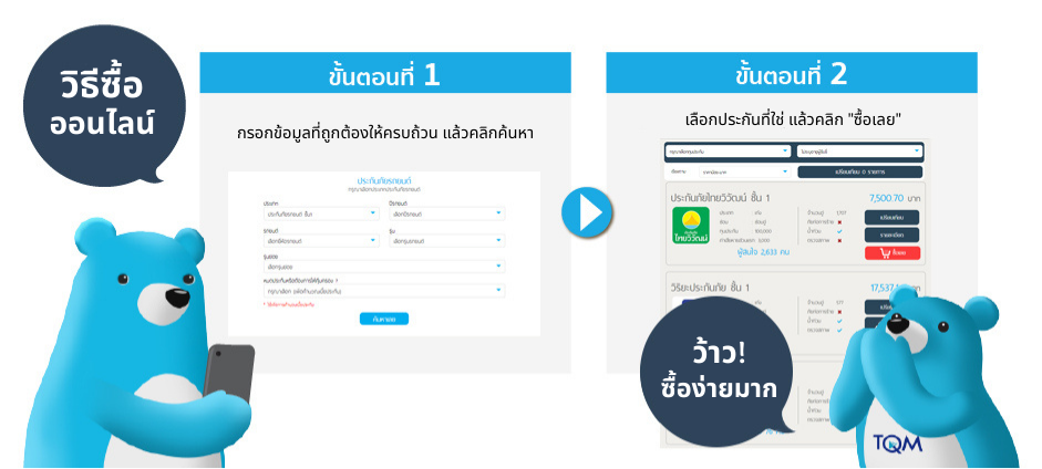 วิธีซื้อประกันรถยนต์ออนไลน์