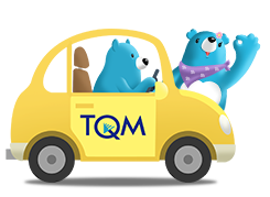 Blue Beary In Car