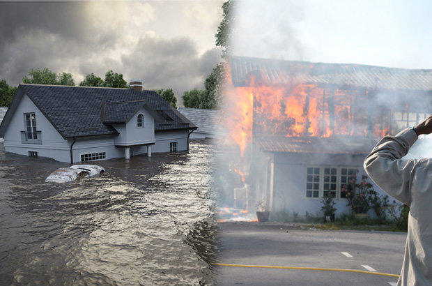 น้ำท่วมบ้าน ไฟไหม้บ้านประกันคุ้มครองไหม